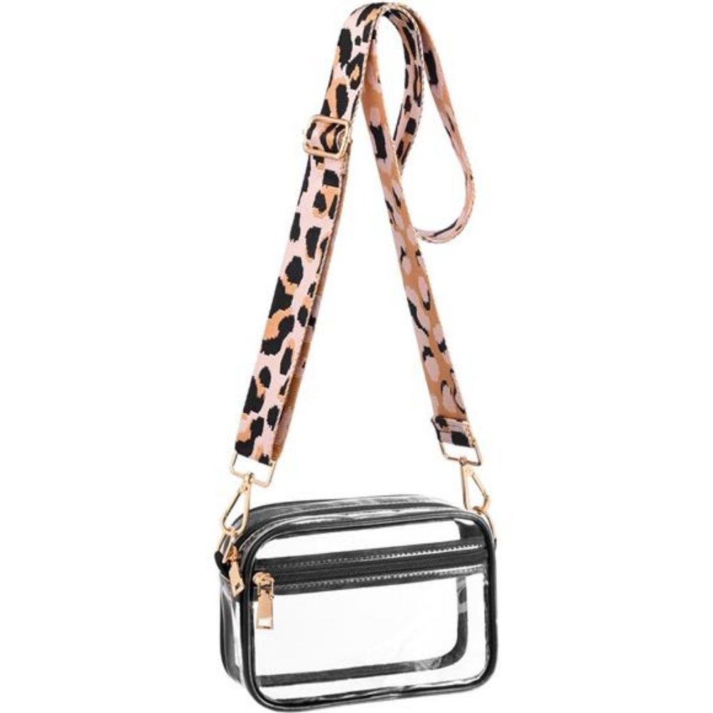 Clear Crossbody Bag Stadium Approved, Clear Purses for Women Small Clear Stadium